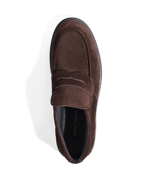 Чоловічі черевики Miguel Miratez замшеві коричневі - фото 2 - Miraton