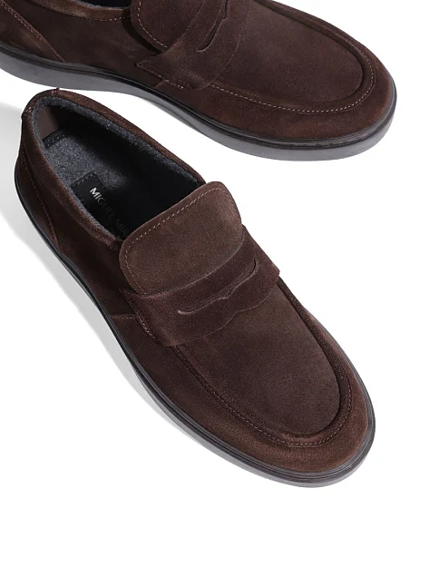 Чоловічі черевики Miguel Miratez замшеві коричневі - фото 5 - Miraton