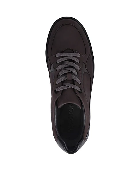 Мужские кеды MIRATON из нубука серые - фото 2 - Miraton