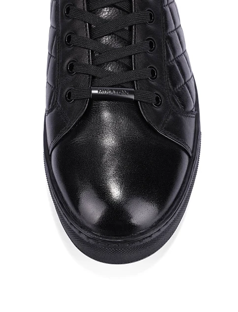 Мужские ботинки кожаные черные - фото 5 - Miraton