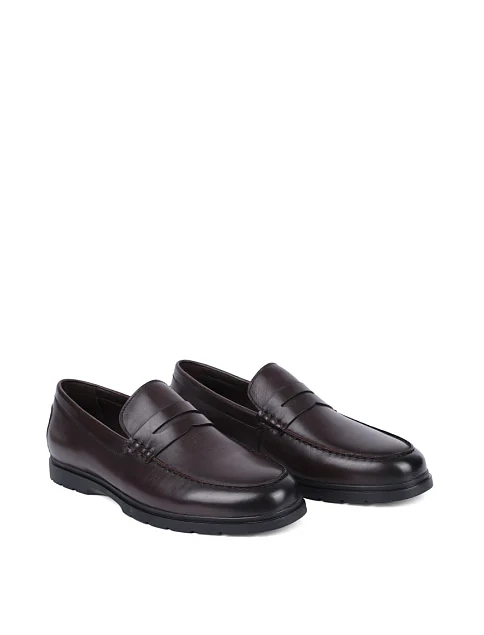 Мужские туфли Miguel Miratez кожаные коричневые - фото 3 - Miraton