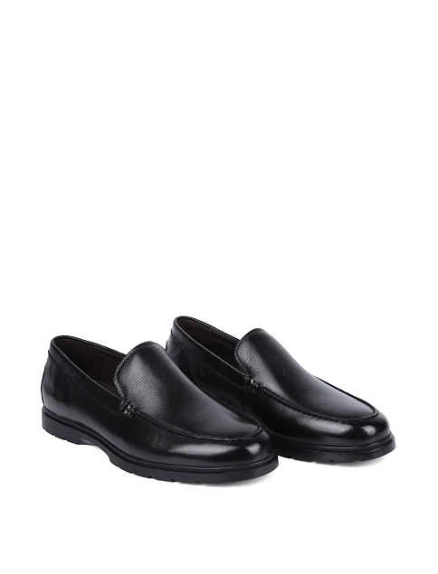 Мужские слиперы Miguel Miratez кожаные черные - фото 3 - Miraton