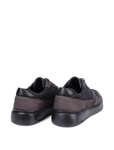 Мужские кеды MIRATON замшевые серые - фото 4 - Miraton