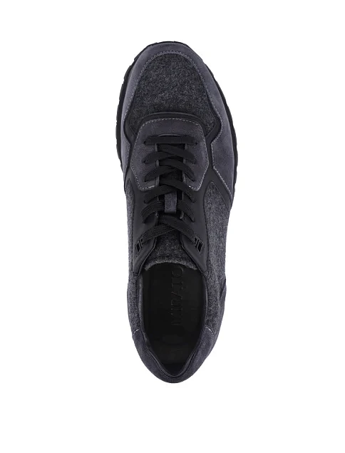 Чоловічі кросівки MIRATON замшеві сірі - фото 2 - Miraton