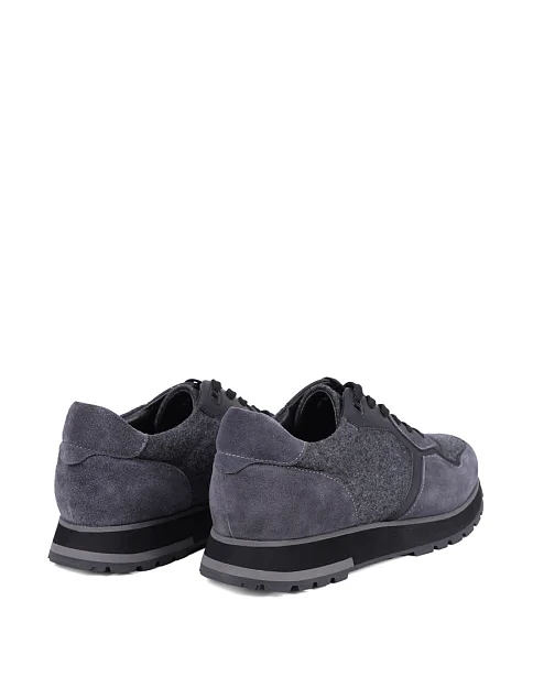 Чоловічі кросівки MIRATON замшеві сірі - фото 4 - Miraton