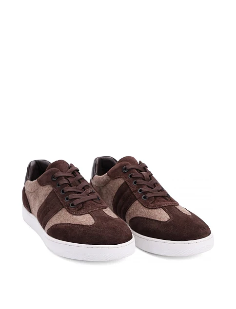 Чоловічі кеди MIRATON замшеві коричневі - фото 3 - Miraton