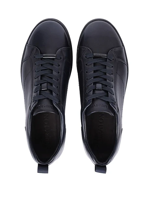 Мужские кеды MIRATON кожаные синие - фото 2 - Miraton