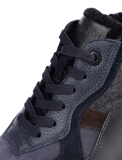 Мужские кроссовки MIRATON замшевые - фото 5 - Miraton