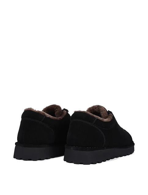 Мужские туфли замшевые черные - фото 4 - Miraton