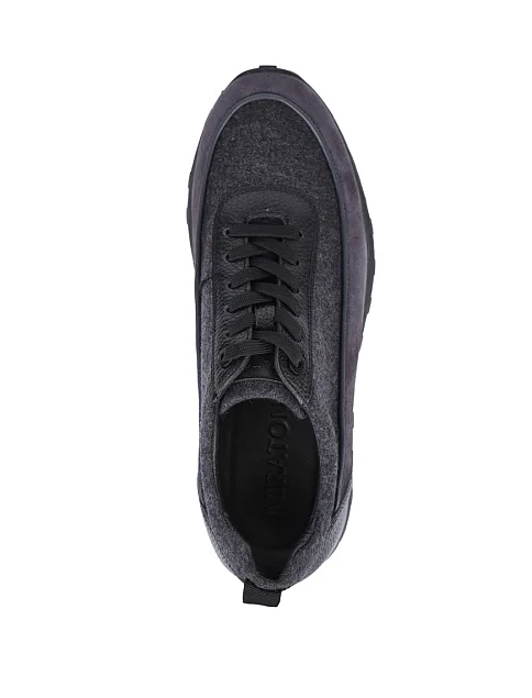 Чоловічі кросівки MIRATON замшеві сірі - фото 6 - Miraton