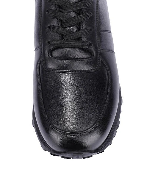 Мужские ботинки кожаные черные - фото 5 - Miraton