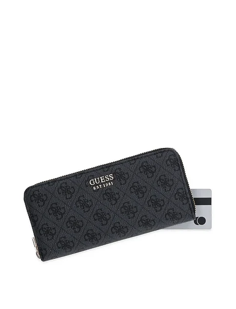 Гаманець Brenton на блискавці з екошкіри сірий - фото 3 - Miraton