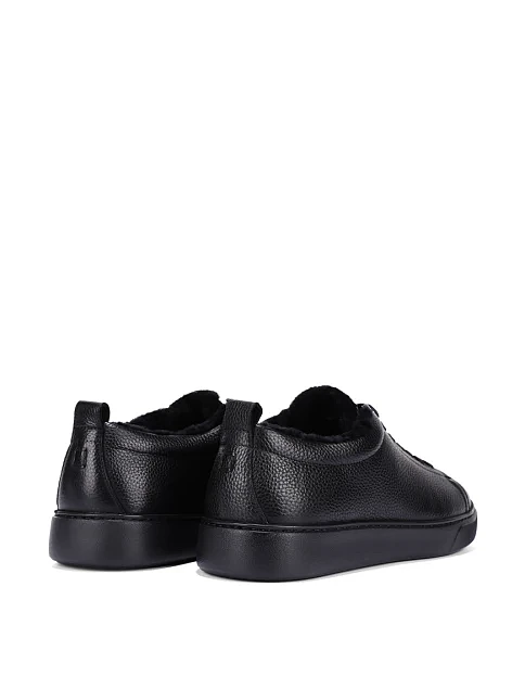 Чоловічі кеди шкіряні чорні - фото 4 - Miraton