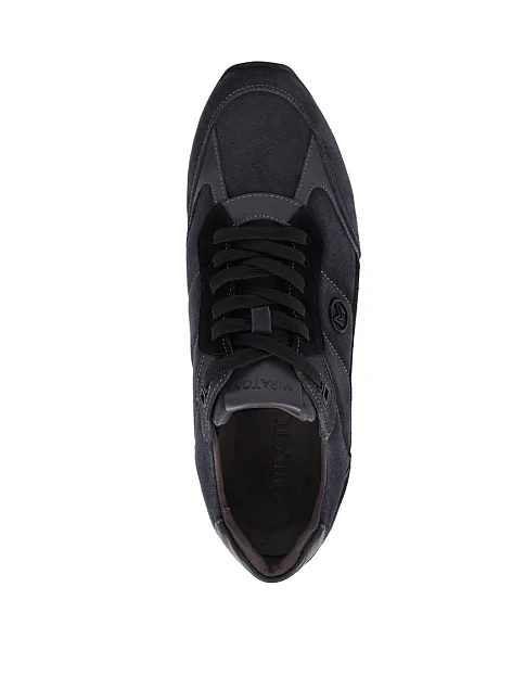 Чоловічі кросівки MIRATON замшеві сірі - фото 2 - Miraton