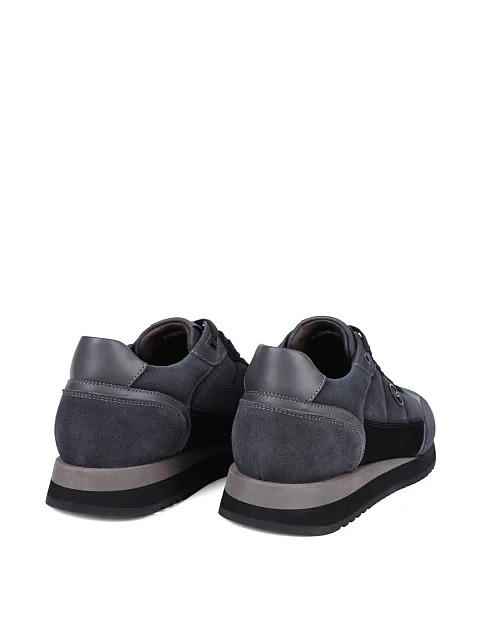 Чоловічі кросівки MIRATON замшеві сірі - фото 4 - Miraton