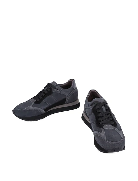 Чоловічі кросівки MIRATON замшеві сірі - фото 5 - Miraton