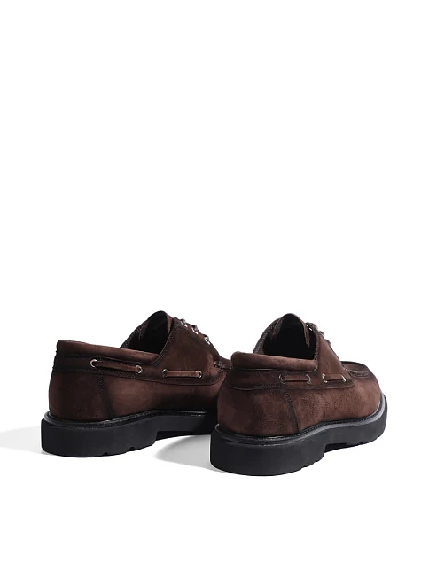 Чоловічі туфлі Miguel Miratez замшеві коричневі - фото 4 - Miraton