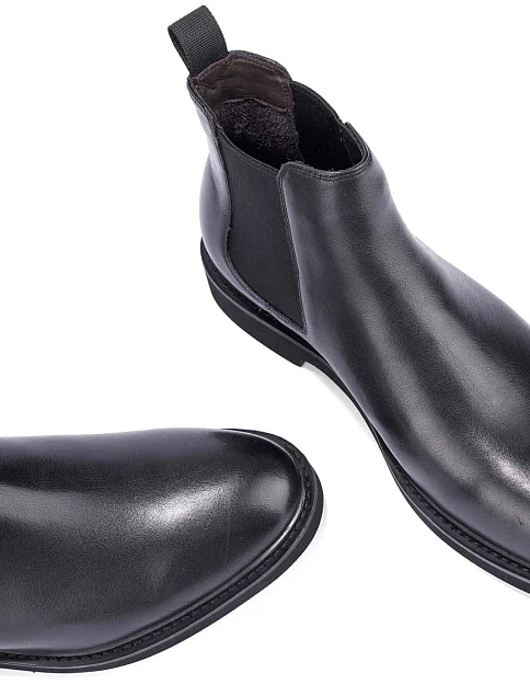 Мужские ботинки челси Miguel Miratez кожаные черные - фото 5 - Miraton