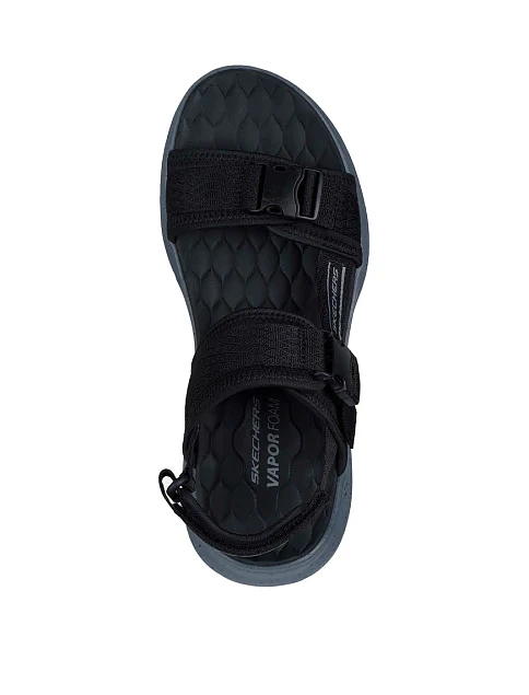 Чоловічі сандалі Skechers Vapor Foam тканинні чорні - фото 4 - Miraton