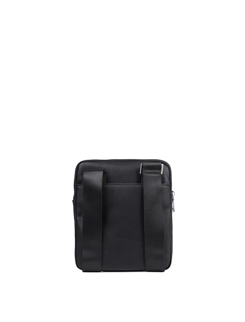 Мужская сумка мессенджер Guess из экокожи черная - фото 3 - Miraton