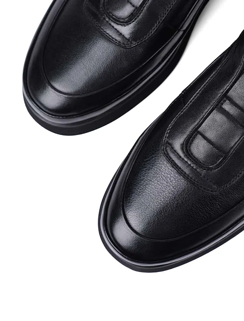 Мужские туфли Miguel Miratez кожаные черные - фото 5 - Miraton