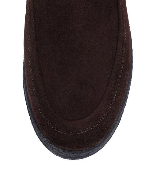 Мужские ботинки замшевые коричневые - фото 5 - Miraton