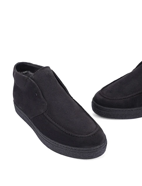 Мужские ботинки замшевые серые - фото 2 - Miraton