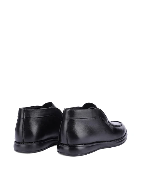 Мужские ботинки кожаные черные - фото 4 - Miraton