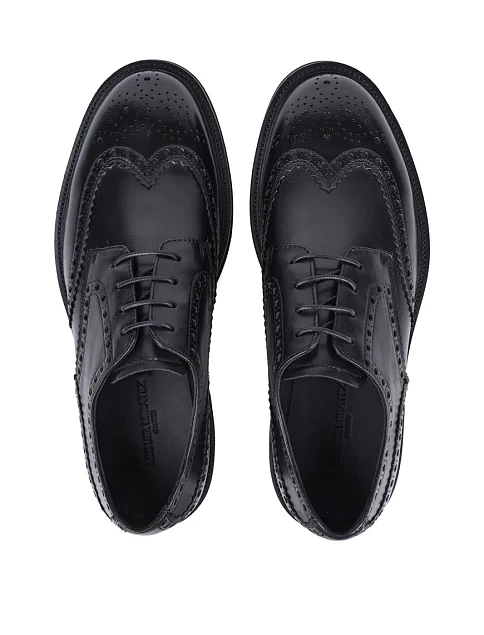 Мужские туфли Miguel Miratez кожаные черные - фото 2 - Miraton