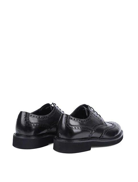 Мужские туфли Miguel Miratez кожаные черные - фото 4 - Miraton