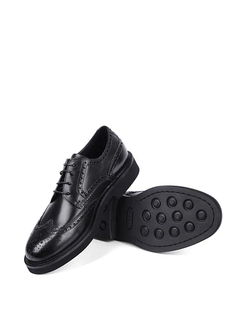 Мужские туфли Miguel Miratez кожаные черные - фото 5 - Miraton