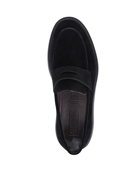 Мужские туфли Miguel Miratez замшевые черные - фото 2 - Miraton