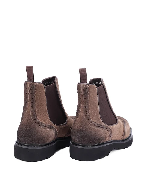 Чоловічі черевики челсі Miguel Miratez замшеві бежеві - фото 4 - Miraton