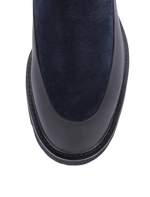 Чоловічі черевики челсі Miguel Miratez шкіряні сині - фото 5 - Miraton