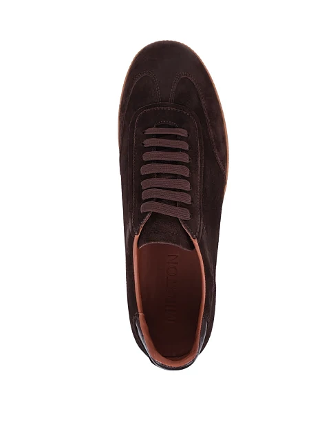 Чоловічі кеди MIRATON замшеві коричневі - фото 2 - Miraton