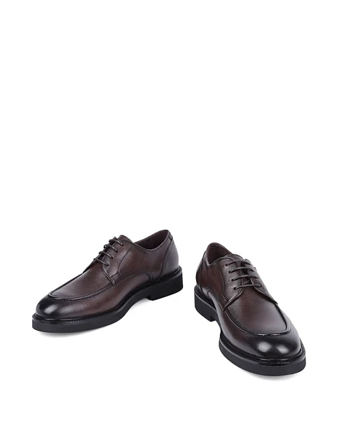 Мужские туфли Miguel Miratez кожаные коричневые - фото 5 - Miraton