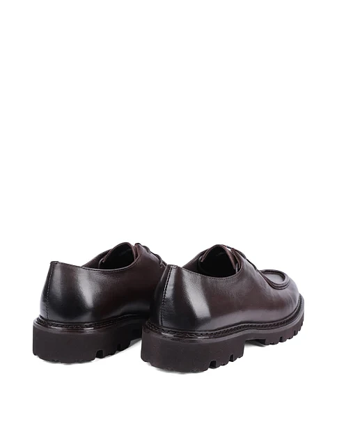 Мужские туфли Miguel Miratez кожаные коричневые - фото 4 - Miraton