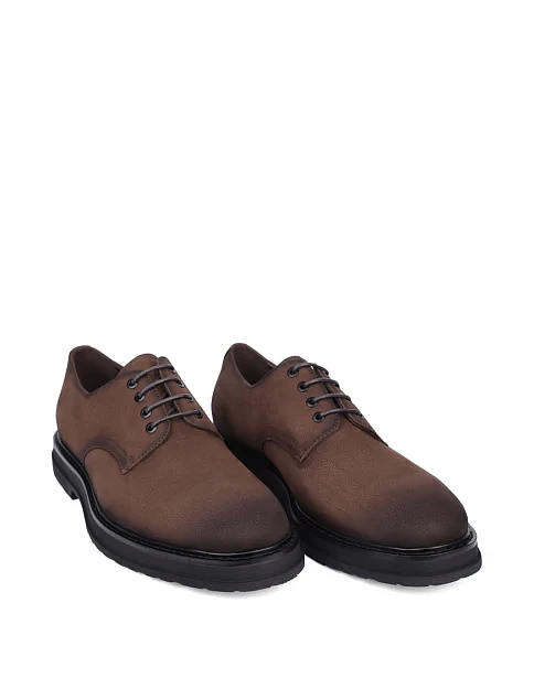 Чоловічі туфлі Miguel Miratez з нубуку бежеві - фото 3 - Miraton