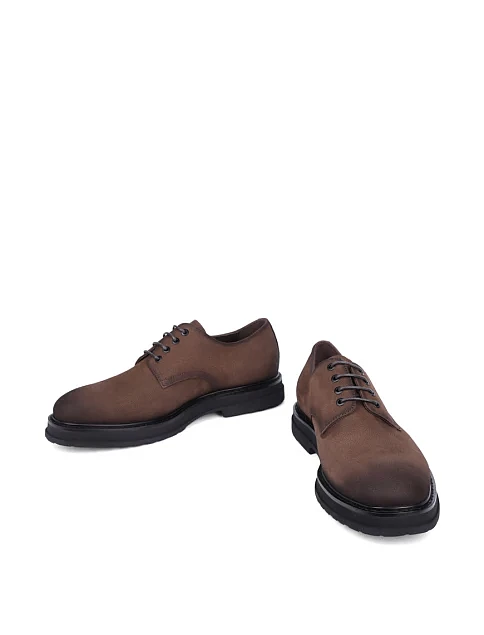 Чоловічі туфлі Miguel Miratez з нубуку бежеві - фото 5 - Miraton