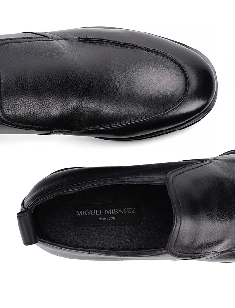 Мужские ботинки Miguel Miratez кожаные черные - фото 5 - Miraton