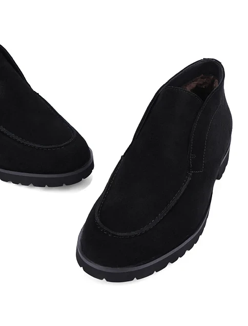 Мужские ботинки замшевые черные - фото 5 - Miraton