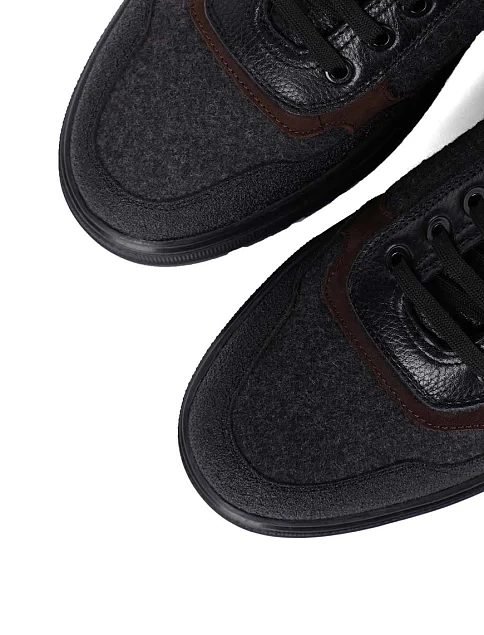 Чоловічі кеди шкіряні сірі - фото 5 - Miraton