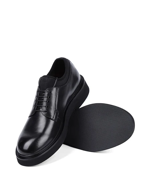 Мужские туфли Miguel Miratez кожаные черные - фото 2 - Miraton