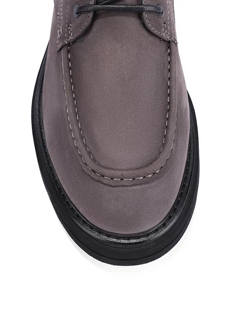 Мужские ботинки Miguel Miratez из нубука серые - фото 5 - Miraton