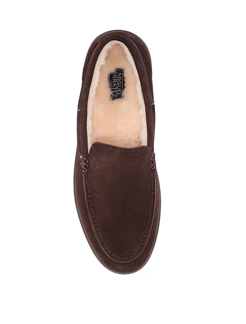 Мужские туфли замшевые коричневые - фото 2 - Miraton