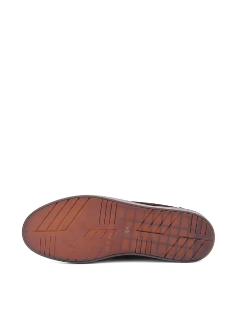 Мужские туфли замшевые коричневые - фото 5 - Miraton