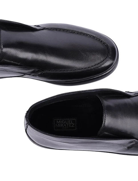 Мужские ботинки кожаные черные - фото 5 - Miraton