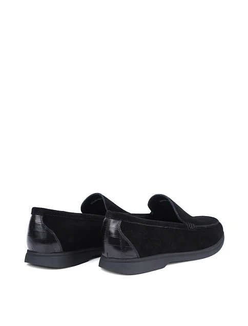 Мужские туфли Miguel Miratez замшевые черные - фото 4 - Miraton