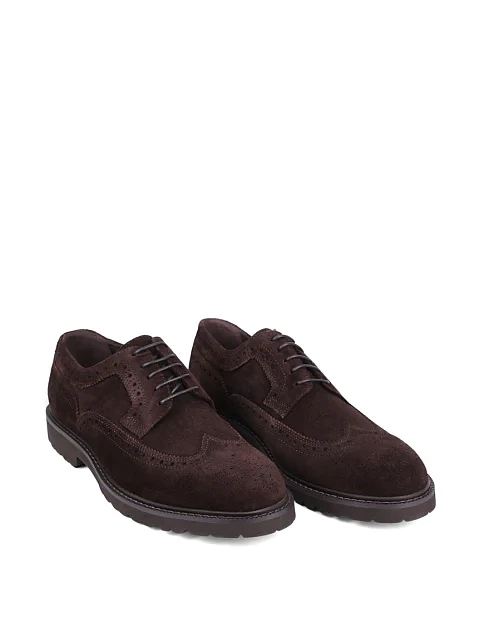 Чоловічі туфлі Miguel Miratez замшеві коричневі - фото 3 - Miraton