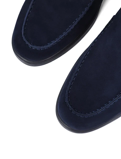 Мужские туфли Miguel Miratez велюровые синие - фото 5 - Miraton